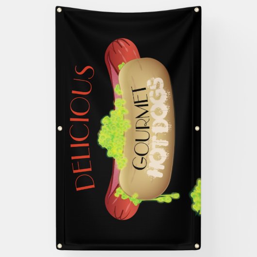 Hot Dog Spandoek (Verticaal)