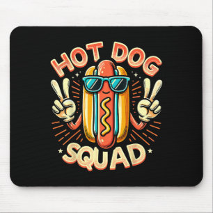 Hot Dog Squad Hot Dog Stand Team Hotdog Crew voor Muismat