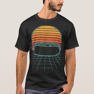 Hot-Dog Sunset Retro Hotdog Sausage Frankfurter Wi T-shirt