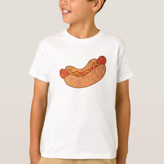 HOT DOG TSHIRT VOOR MANNEN VROUWEN EN KINDEREN