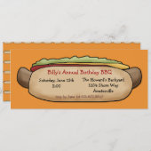 Hot Dog uitnodiging (Voorkant / Achterkant)