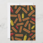 Hot Dog! Uitnodiging voor baby shower (Achterkant)