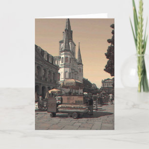 Hot Dog Vendor Franse wijk Kaart