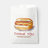 Hot Dog Verjaardagsfeest Voorkeur Bag – Kinder BBQ Bedankzakje (Voorkant)