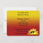 Hot Dog Zomerfeest Kaart (Achterkant)