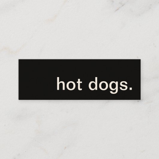 hot dogs. carte punch de fidélité (Devant)
