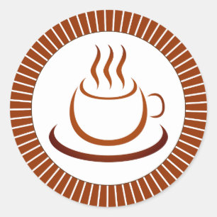 Hot Drink Ronde Sticker
