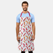 Hot- en Spicy Chillies Apron Schort (Gedragen)