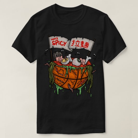 Hot- en Spicy-Ramen T-shirt (Design voorkant)