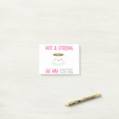 Hot en sterk als mijn koffie post-it® notes (Op bureau)
