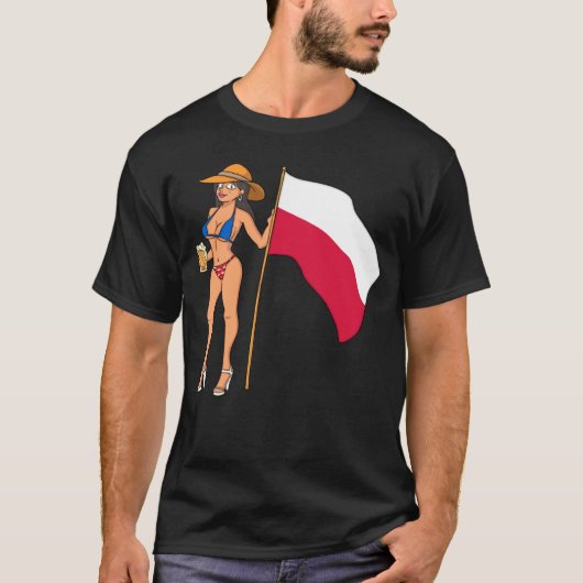 Hot Fan Girl Poland T-shirt (Voorkant)