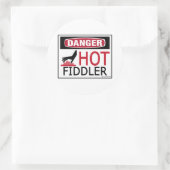 Hot Fiddler Ronde Sticker (Tas)