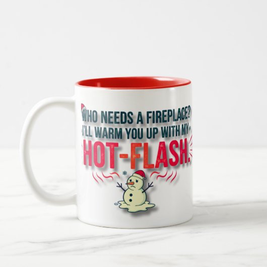 Hot-Flash Christmas Mug | Funny Menopause Gift  (Gauche)