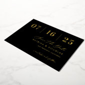 Hot Foil Enregistrer La Carte Mariage Date Annonce (Rotation)