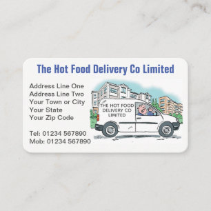Hot Food Takeaway Delivery Company Visitekaartje