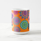 Hot Frog Surf morphing koffie mok. Magische Mok (Midden)