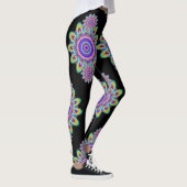 Hot Frog Surf psychedelische BoHo leggings zwart. (Rechts)