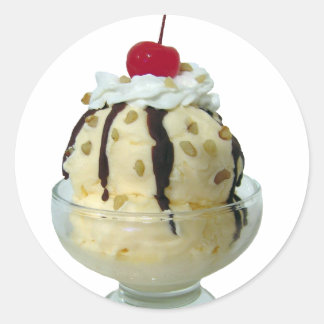 Hot Fudge Sundae Ronde Sticker