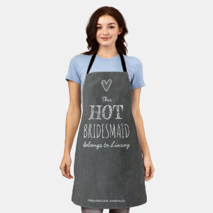 Hot Funny Bridesmaid Dank je cadeautje of voorstel Schort