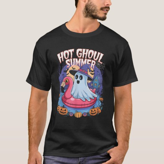Hot Ghoul Summer Ghost Funny Halloween Ghosts Kind T-shirt (Voorkant)