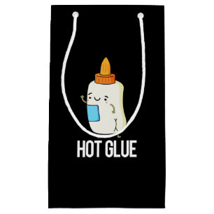 Hot Glue Funny Pun Dark BG Klein Cadeauzakje