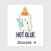 Hot Glue Funny Pun Sticker (Vel)