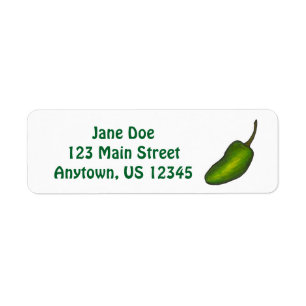 Hot Green Jalapeno Spicy Pepper Peppers Labels