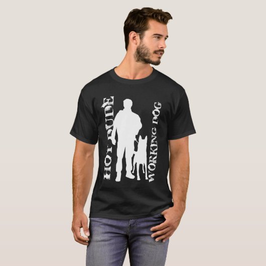 Hot-guy-werkhond T-shirt (Voorkant volledig)