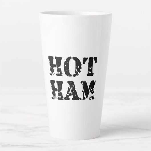 HOT HAM Radio Latte Mok (Voorkant)