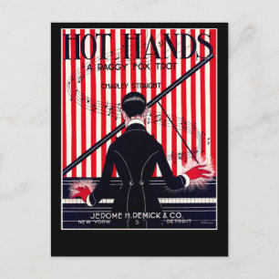 Hot Hands Rag Muziek Hoesje Briefkaart