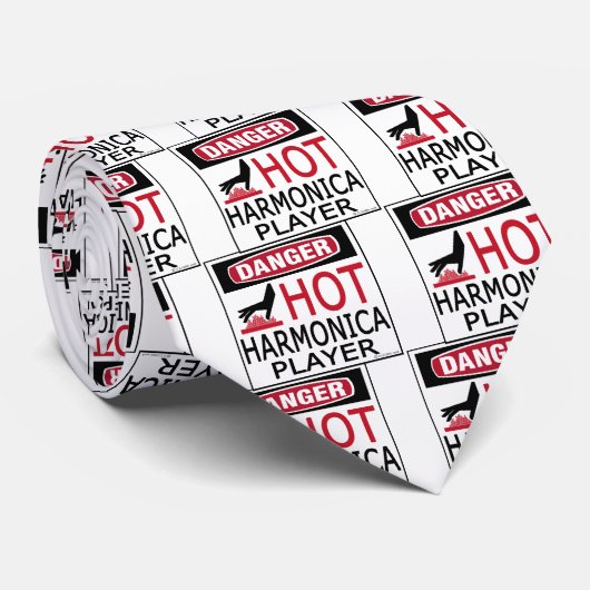 Hot Harmonica Player Stropdas (Opgerold)