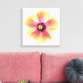 Hot Hibiscus Canvas Afdruk (Insitu (Woonkamer))