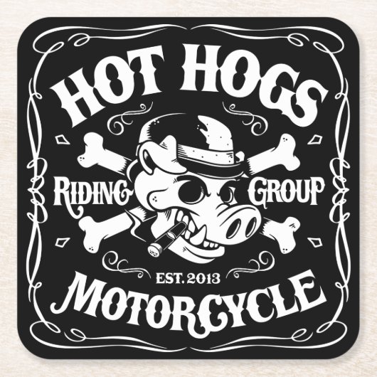 Hot Hogs™ Klassieke Onderzetters (Voorkant)