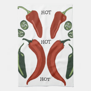HOT HOT HOT Spicy chili jalapeno Theedoek
