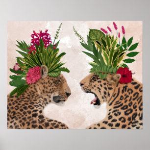 Hot House Leopards   A Paar Poster