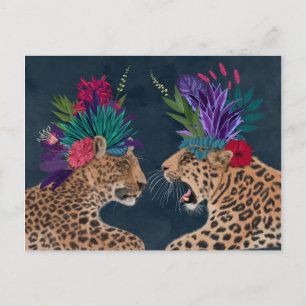 Hot House Leopards Een paar Briefkaart