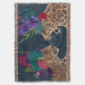 Hot House Leopards | Een paar Deken (Voorkant Verticaal)