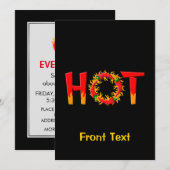 HOT KAART (Voorkant / Achterkant)