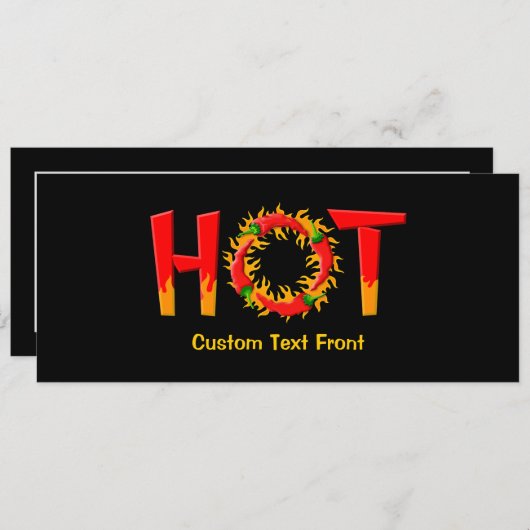 HOT KAART (Voorkant / Achterkant)