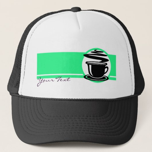 Hot-koffie-ontwerp Trucker Pet (Voorkant)