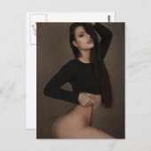 HOT! lange lingerie Modelfoto Briefkaart (Voorkant / Achterkant)