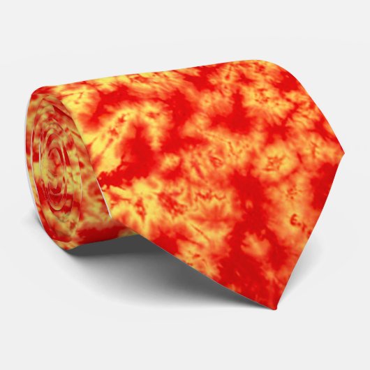 Hot-lava-Stropdas-kleurstof Stropdas (Opgerold)