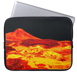 Hot-le lava op een laptophoes laptop sleeve