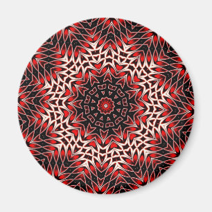 Hot Leaf Kaleidoscope Magneet