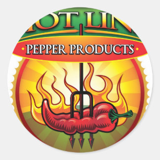 Hot Line Pepper Producten Ronde Sticker