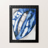 Hot Lips (blauw) Legpuzzel (Verticaal)