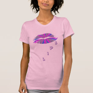 Hot-lips dames AA-Pet Sleeve T-shirt