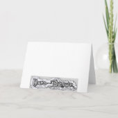 Hot Lips Groeten Kaarten (Blauw) (Achterkant)