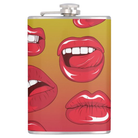 Hot Lips Heupfles (Voorkant)