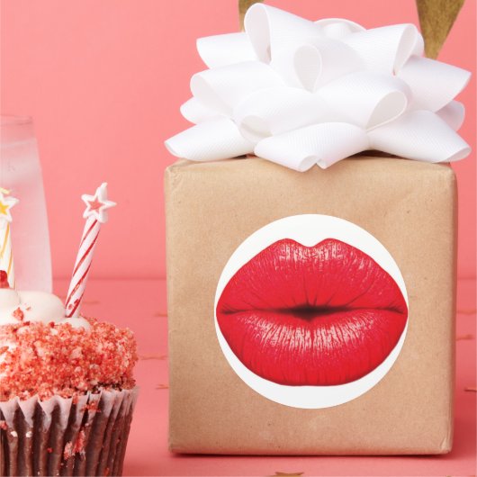 Hot lips kiss stickers (Fête)